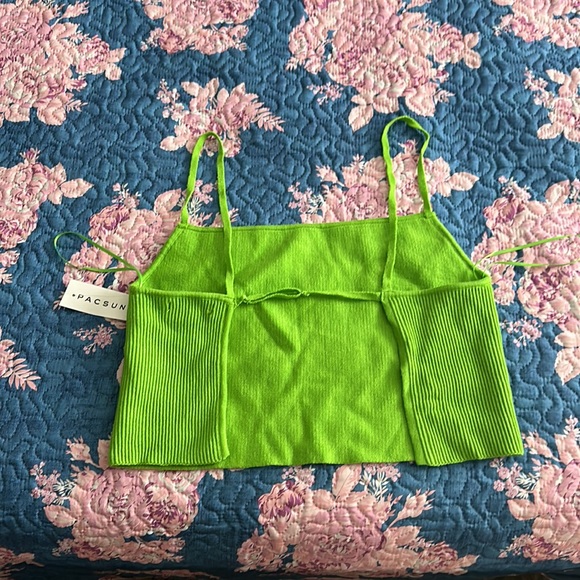 Crop Tank Top, Backless, Adjustable Strap On Back. - Picture 2 of 2